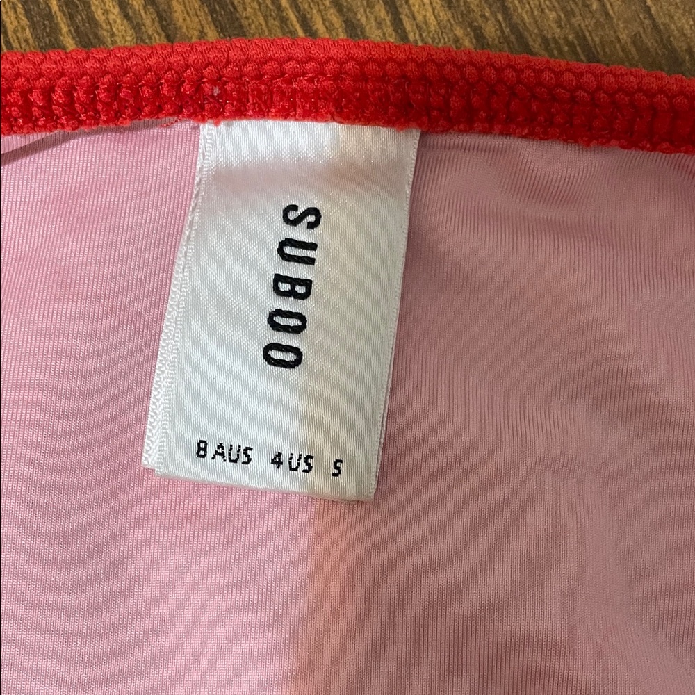 Red Ruffled Bikini Set - Picture 2 of 3